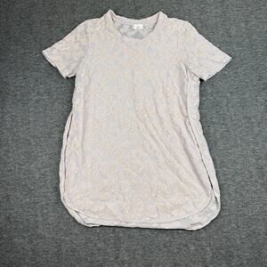 Aritzia Wilfred Capucine Textured Tunic Size Medium Lace Overlay Soft Pink